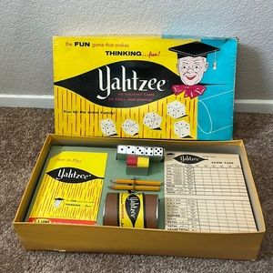 Vintage Yahtzee game 1956 edition
